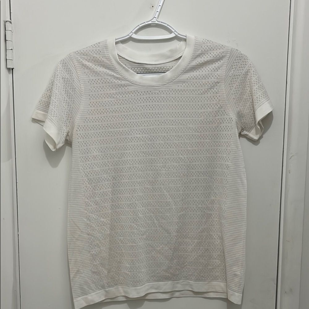 Lululemon Chic White Lace T-Shirt